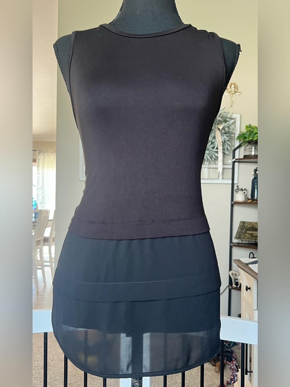 Michael Kors Black Layered tank